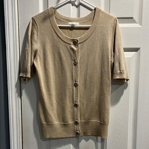 New York & Company Beige Knit Top